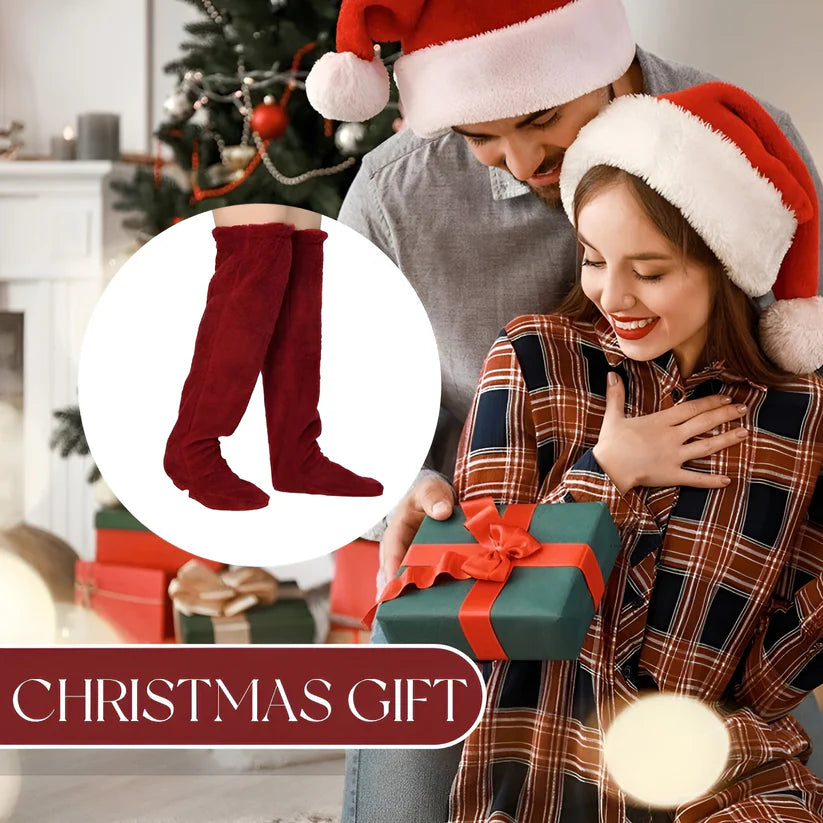 Velenzo Over Knee High Fuzzy Socks